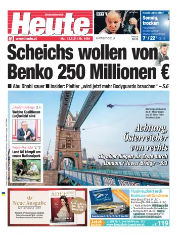 Heute - Niederösterreich Ausgabe - 13 May 2024
