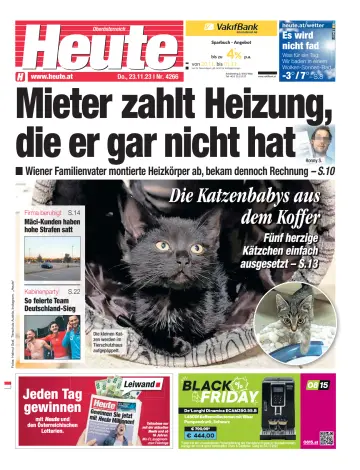 Heute - Oberösterreich Ausgabe - 23 Nov 2023