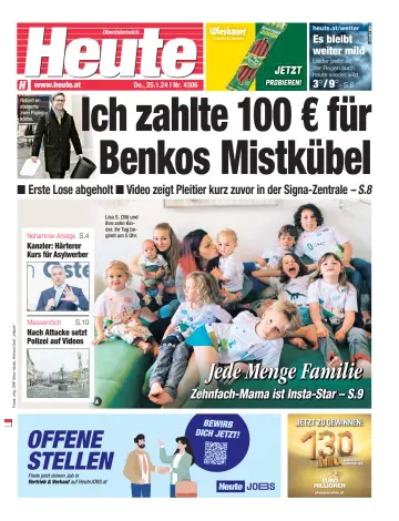 Heute - Oberösterreich Ausgabe - 25 Jan 2024