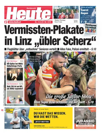 Heute - Oberösterreich Ausgabe - 13 Feb 2024