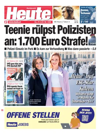 Heute - Oberösterreich Ausgabe - 21 三月 2024