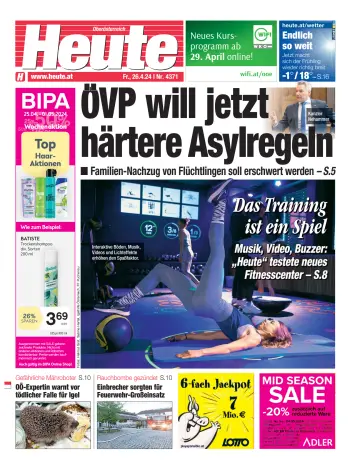 Heute - Oberösterreich Ausgabe - 26 Apr 2024