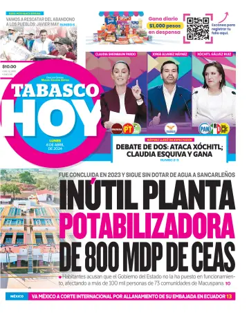 Tabasco Hoy - 08 апр. 2024