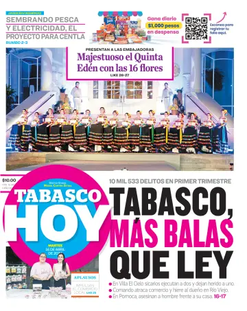 Tabasco Hoy - 16 四月 2024