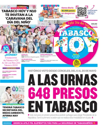 Tabasco Hoy - 30 avr. 2024