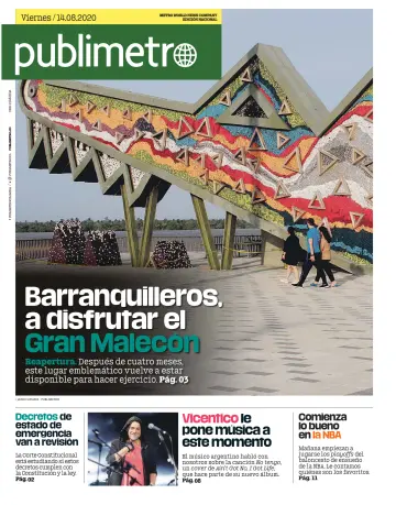 Publimetro Barranquilla - 14 Aug 2020