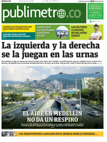 Publimetro Medellin - 9 Mar 2018
