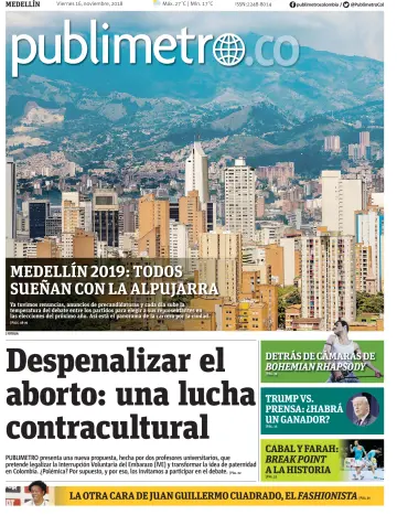 Publimetro Medellin - 16 Nov 2018