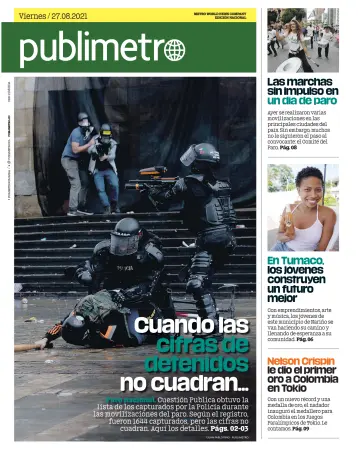 Publimetro Medellin - 27 Aug 2021