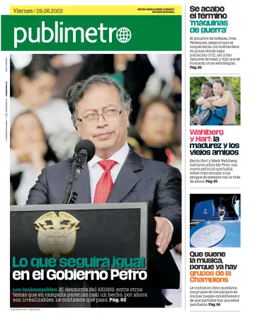 Publimetro Medellin - 26 Aug 2022