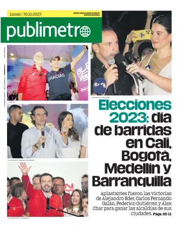 Publimetro Medellin - 30 Oct 2023
