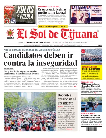 El Sol de Tijuana - 16 四月 2024