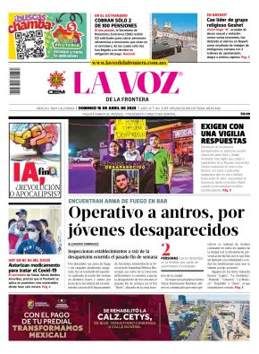 La Voz de la Frontera Subscriptions - PressReader