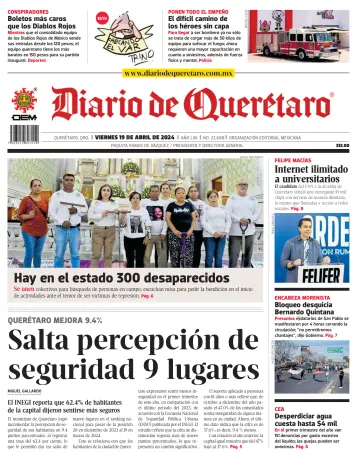 Diario de Queretaro - 19 4월 2024