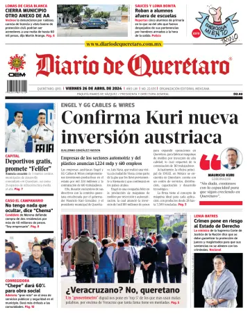 Diario de Queretaro - 26 4월 2024