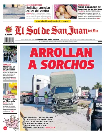El Sol de San Juan del Río - 12 四月 2024