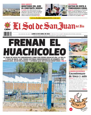 El Sol de San Juan del Río - 22 四月 2024