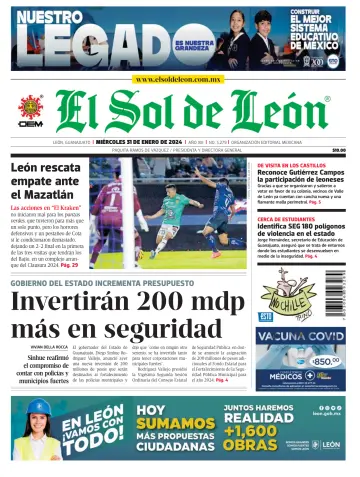 El Sol de León - 31 一月 2024