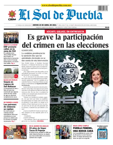 El Sol de Puebla - 25 4月 2024