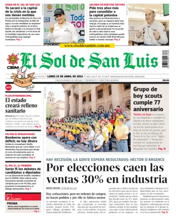 El Sol de San Luis Potosí - 22 abril 2024