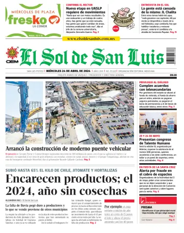 El Sol de San Luis Potosí - 24 Ebri 2024