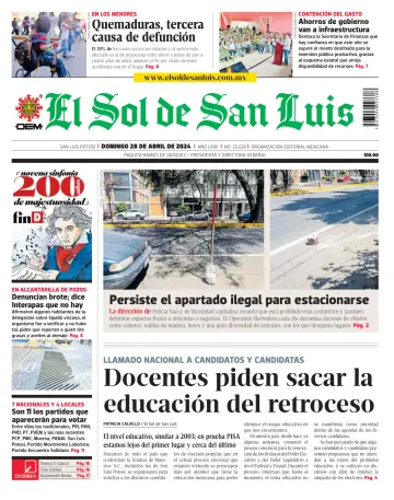 El Sol de San Luis Potosí - 28 Apr 2024