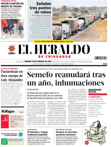 El Heraldo de Chihuahua - 16 Feb 2024