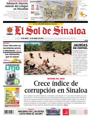 El Sol de Sinaloa - 08 4月 2024