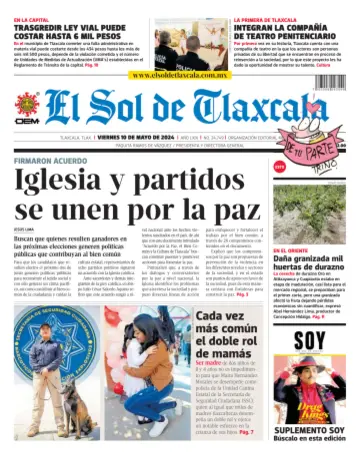 El Sol de Tlaxcala - 10 May 2024