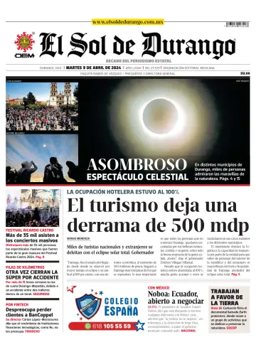 El Sol de Durango - 9 Ebri 2024