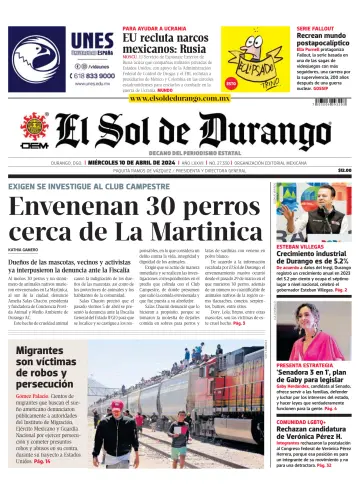 El Sol de Durango - 10 4月 2024