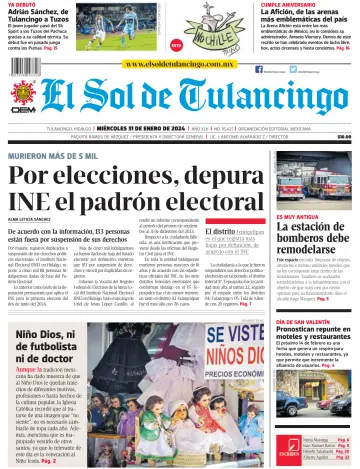 El Sol de Tulancingo - 31 一月 2024