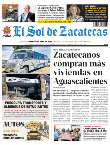 El Sol de Zacatecas - 13 四月 2024