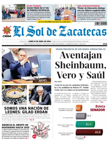 El Sol de Zacatecas - 15 四月 2024