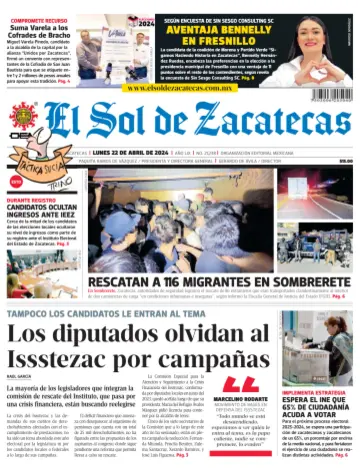 El Sol de Zacatecas - 22 avr. 2024