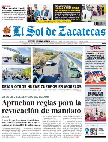 El Sol de Zacatecas - 09 maio 2024