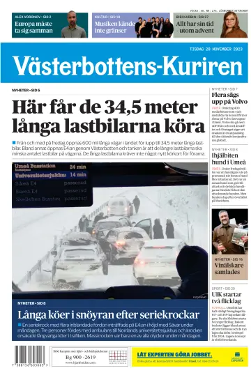 Västerbottens-Kuriren - 28 Nov 2023