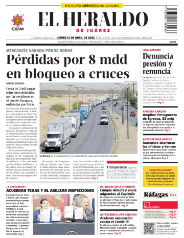 El Heraldo de Juarez - 14 4월 2022