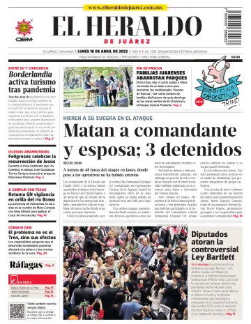 El Heraldo de Juarez - 18 4월 2022