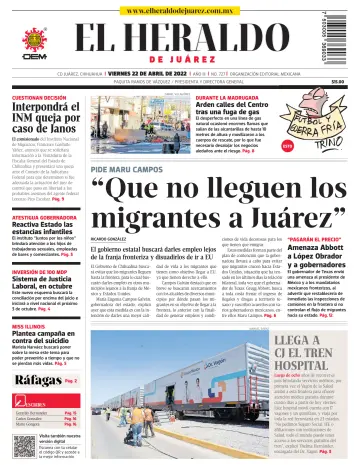 El Heraldo de Juarez - 22 4월 2022