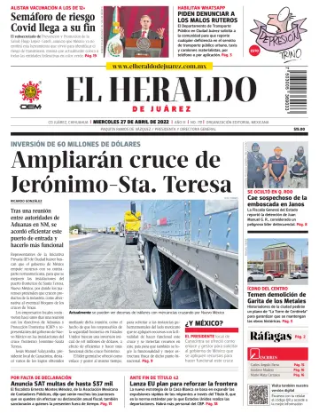 El Heraldo de Juarez - 27 4월 2022