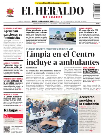 El Heraldo de Juarez - 28 4월 2022