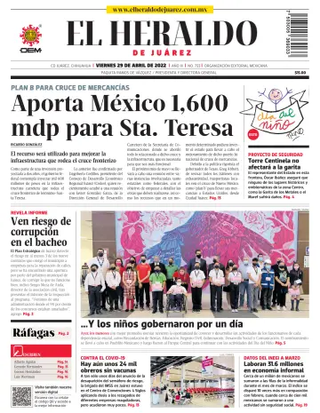 El Heraldo de Juarez - 29 abr. 2022