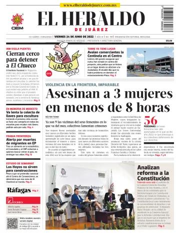 El Heraldo de Juarez - 24 jun. 2022