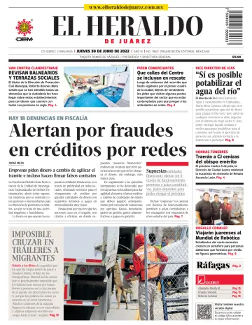 El Heraldo de Juarez - 30 6월 2022