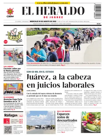 El Heraldo de Juarez - 10 agosto 2022