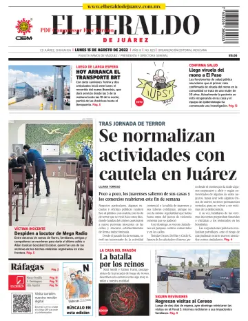 El Heraldo de Juarez - 15 Aug 2022