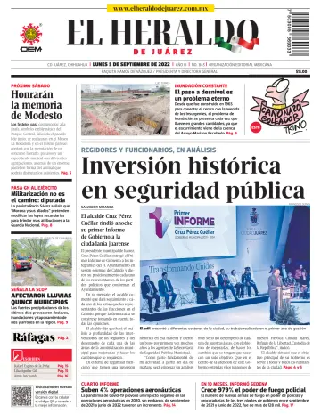 El Heraldo de Juarez - 05 sept. 2022