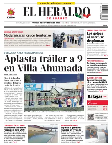 El Heraldo de Juarez - 08 sept. 2022