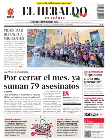 El Heraldo de Juarez - 26 sept. 2022